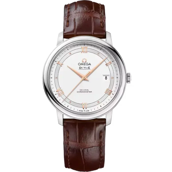 Omega De Ville Prestige 39.5 mm Steel on Leather Strap Watch Price and Specs