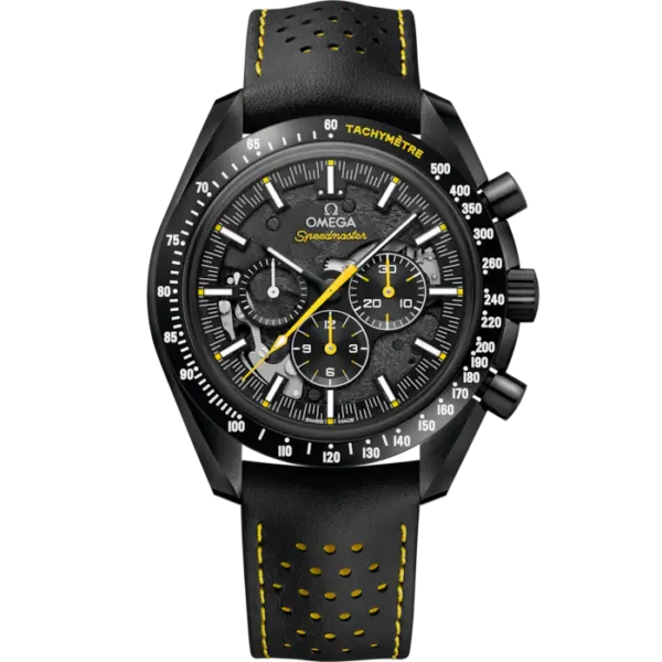 Omega Speedmaster Dark Side of the Moon Apollo 8 Black Ceramic on Leather Strap Watch Price and Specs