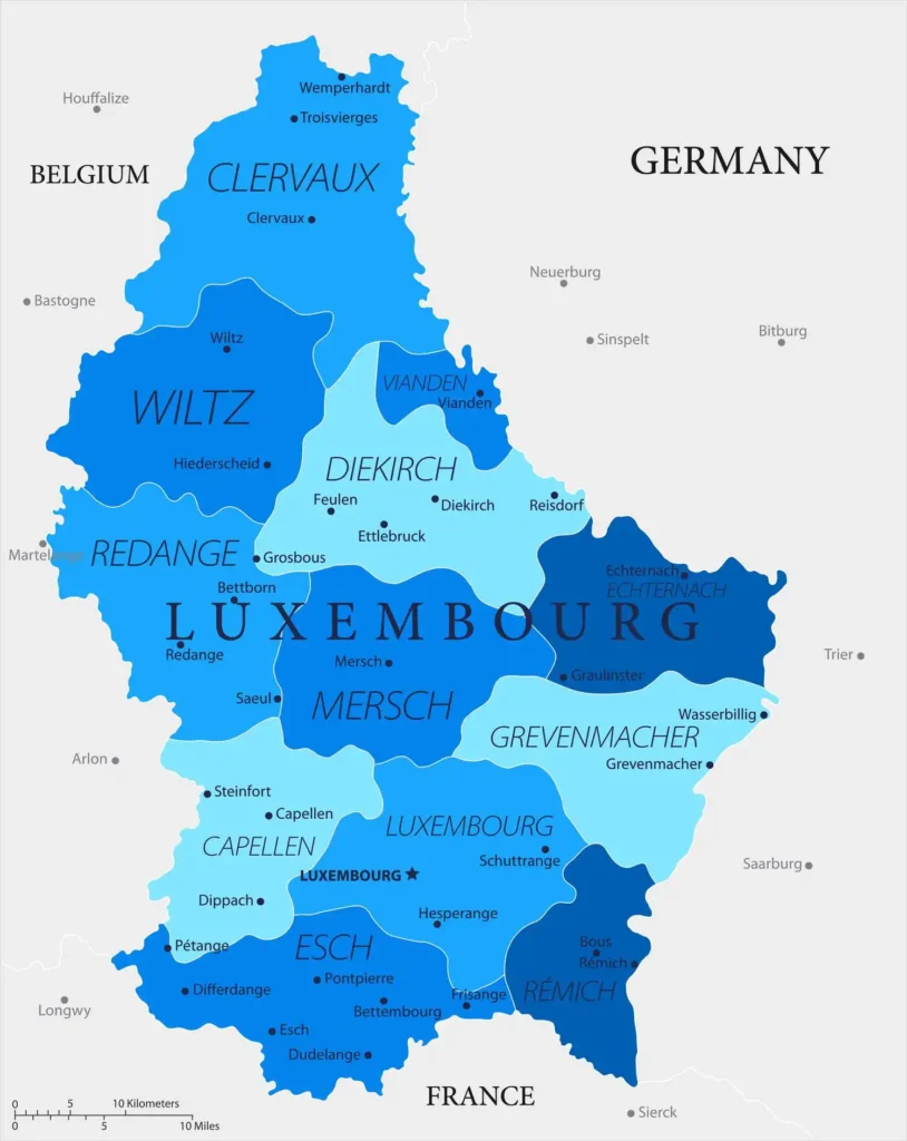 Luxembourg Map