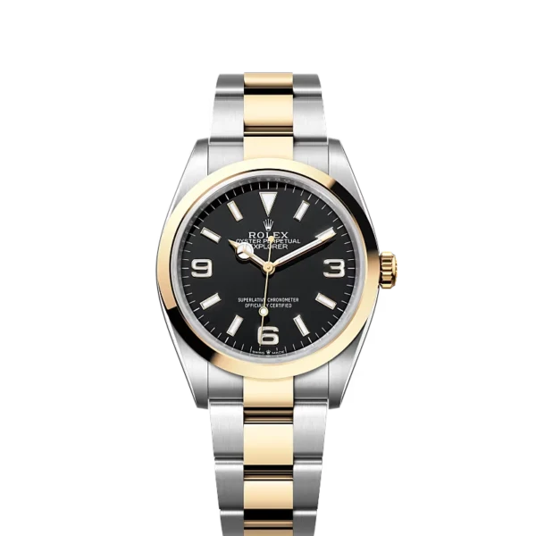 Rolex Explorer 36 Oyster 36mm Oystersteel and Yellow Gold 124273 Watch Specs and Price