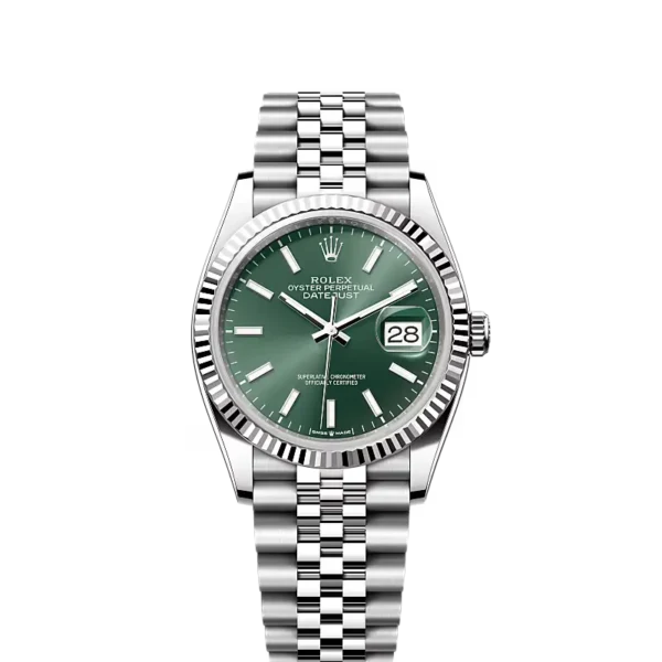 Rolex Datejust Oyster 36mm Oystersteel and White Gold 126234 Watch Specs and Review