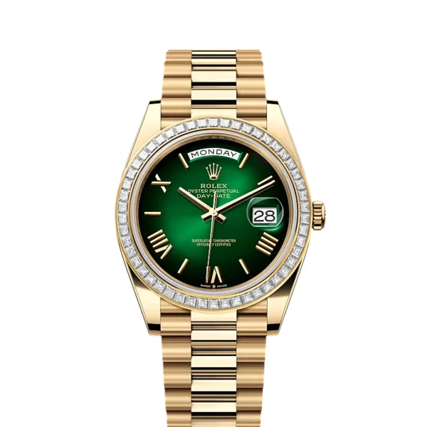 Rolex Day Date 40mm Yellow Gold and Diamonds Ref. 228398TBR Specs and Price