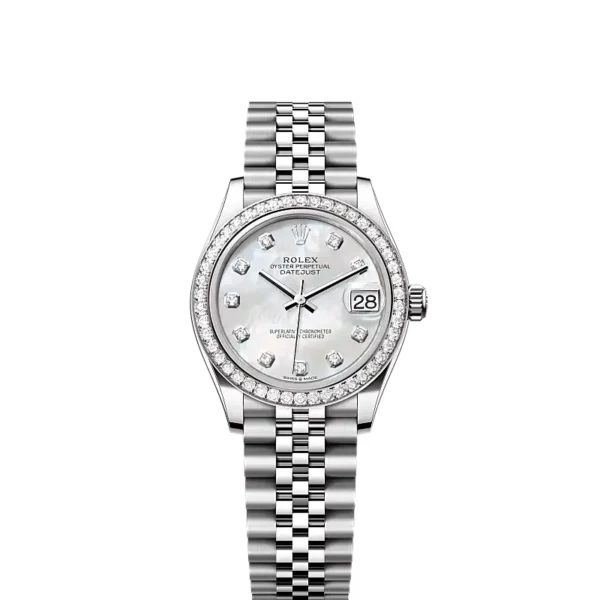 Rolex Datejust 31 Oyster 31mm Oystersteel White Gold and Diamonds Reference 278384RBR Watch Specs and Review