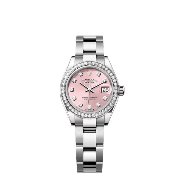 Rolex Lady-Datejust Oyster 28mm Oystersteel White Gold and Diamonds 279384RBR Specs and Price