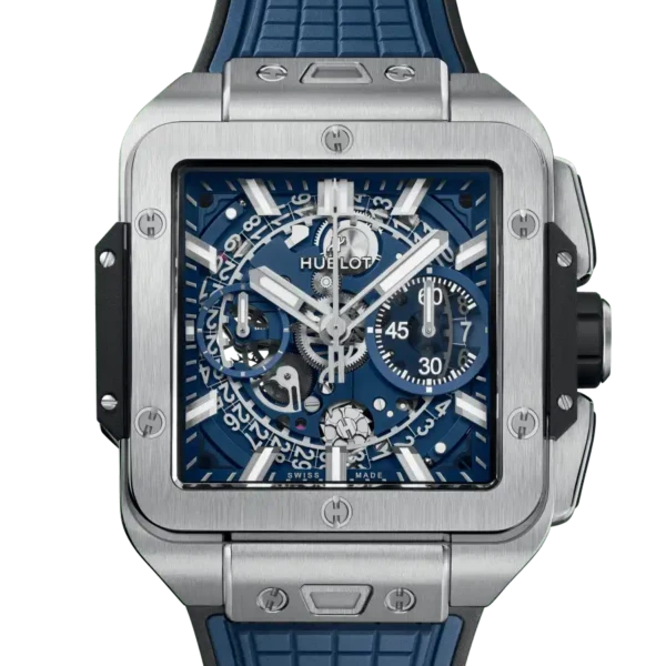 Hublot Square Bang Unico Titanium Blue Watch Price and Specs