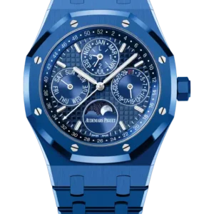 Audemars Piguet Royal Oak Perpetual Calendar Blue Ceramic Watch Price and Specs